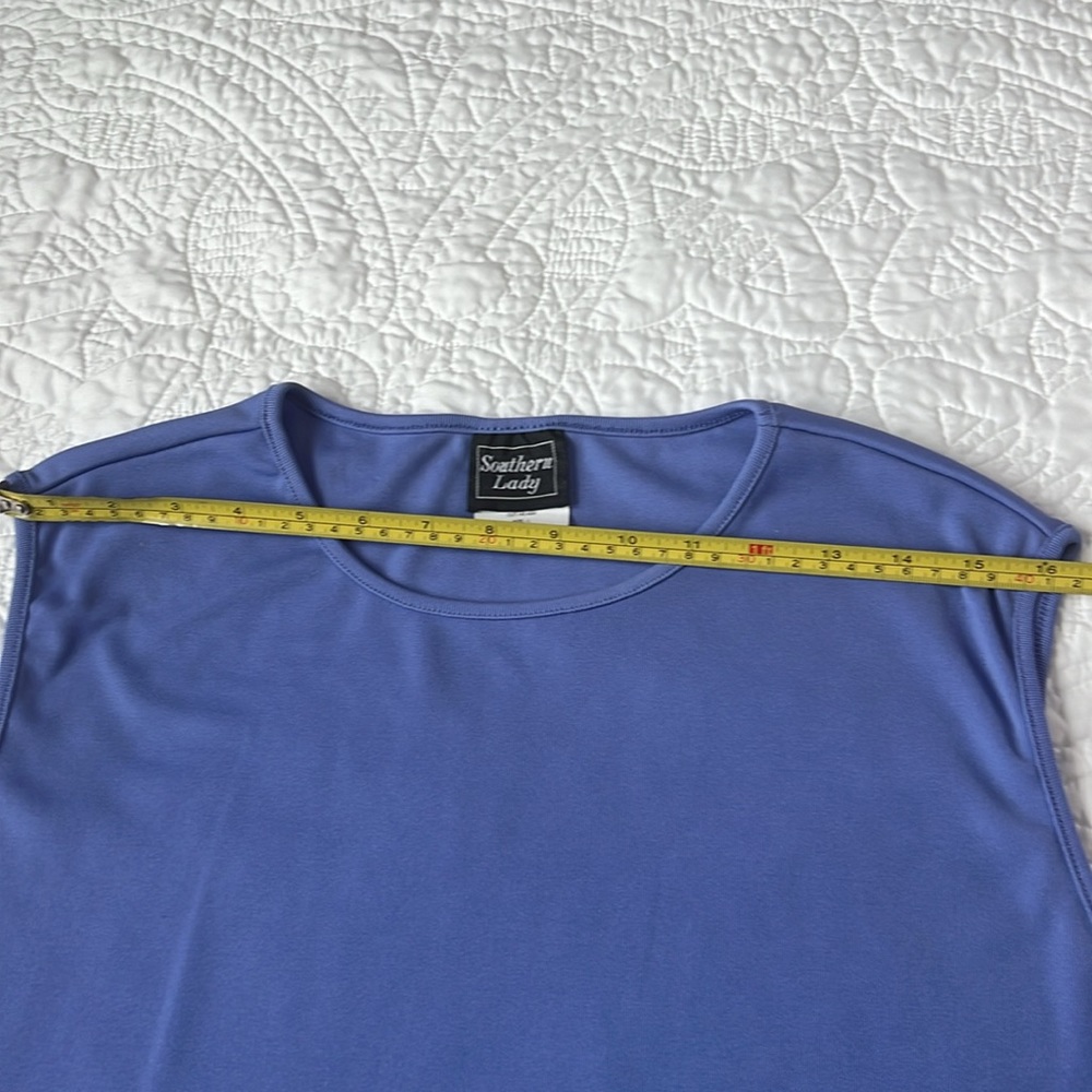 NWT Southern Lady Woman’s Large Purple Periwinkle Tank Top - Picture 5 of 10